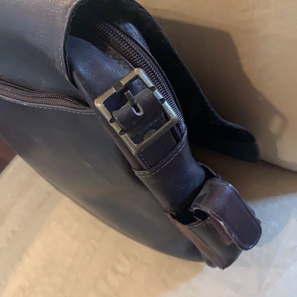 All Leather Brown Computer Bag - Picture 12 of 12